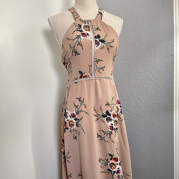 Amazon Dresses & Skirts - Women's Mauve Floral Print Maxi Dress